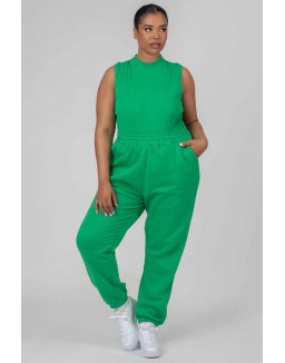Curve High Neck Racer Back Bodysuit Green