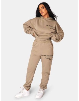 Oversized Fit Printed Joggers Elm