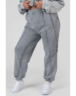 Curve Oversized Raw Edge Joggers Acid Wash