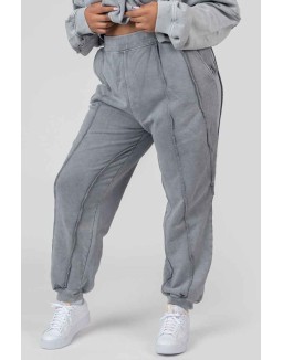 Curve Oversized Raw Edge Joggers Acid Wash