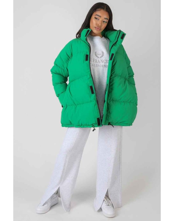 Padded Trapeze Puffer Green