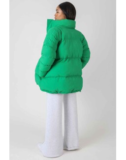 Padded Trapeze Puffer Green