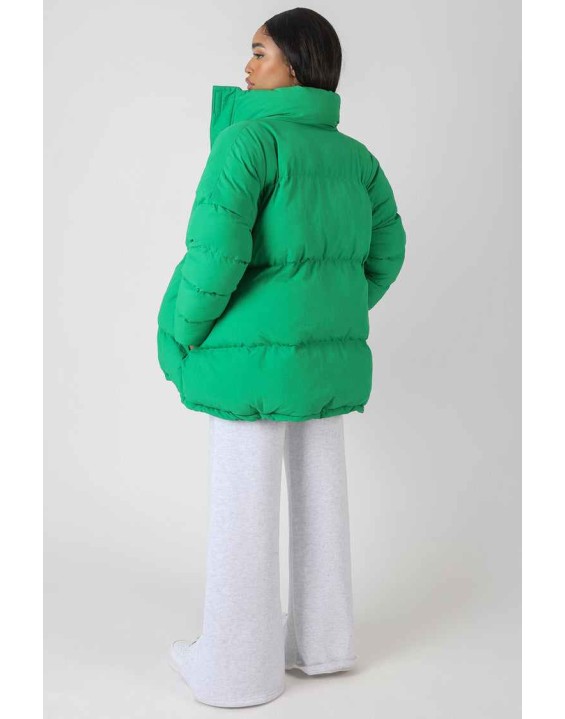 Padded Trapeze Puffer Green