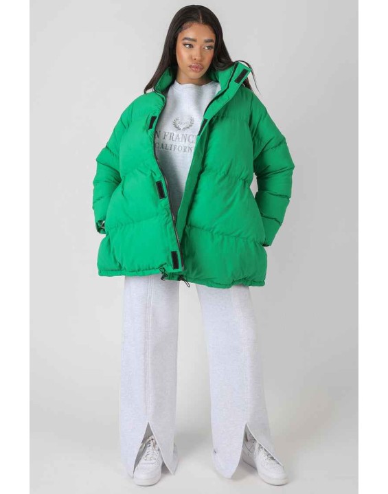 Padded Trapeze Puffer Green