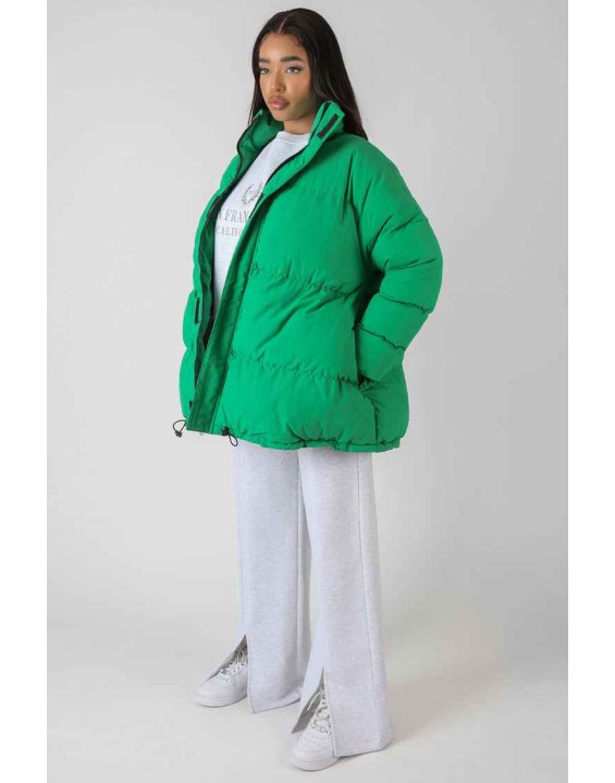 Padded Trapeze Puffer Green