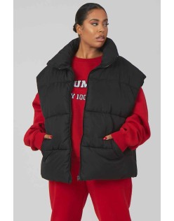 Curve Longline Oversized Gilet Black