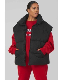 Curve Longline Oversized Gilet Black