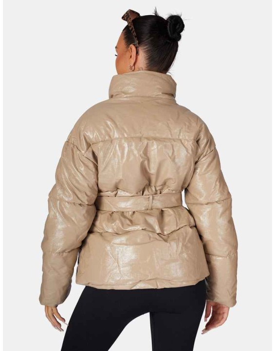 Vinyl Belted Puffer Stone