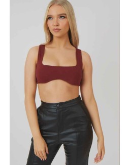 Underbust Detail Crop Top Port