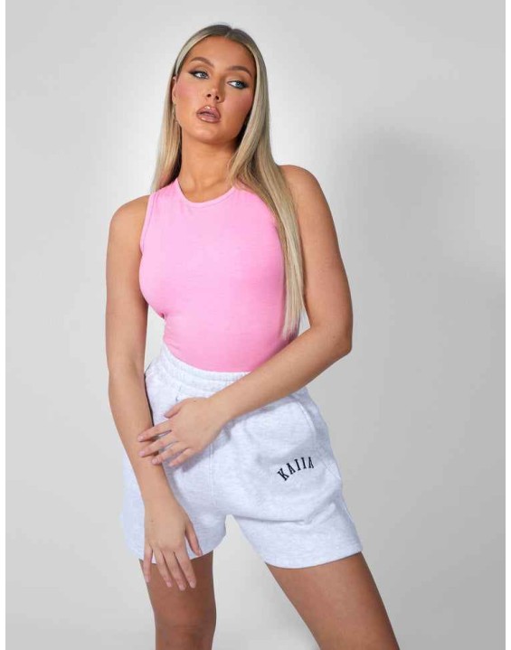 Racer Back Bodysuit Pink