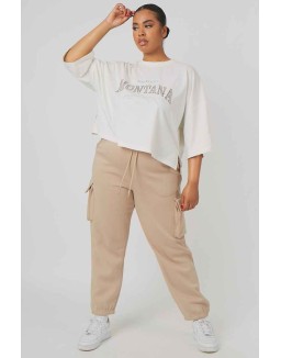 Curve Cargo Joggers Light Taupe