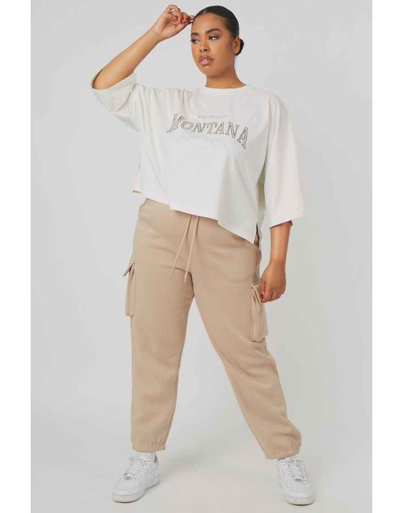 Curve Cargo Joggers Light Taupe