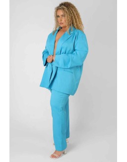Curve Straight Leg Trouser Blue