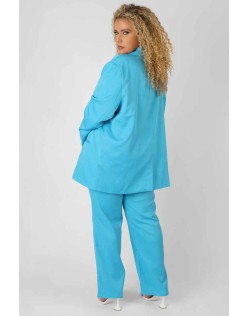 Curve Straight Leg Trouser Blue
