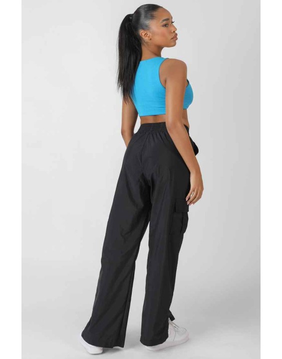 Underbust Detail Crop Top Blue