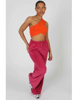 Asymmetric Bralet Orange