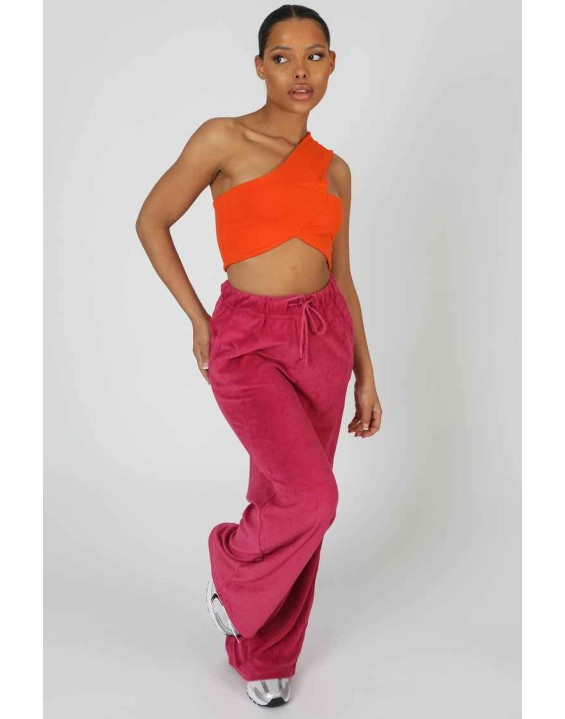 Asymmetric Bralet Orange