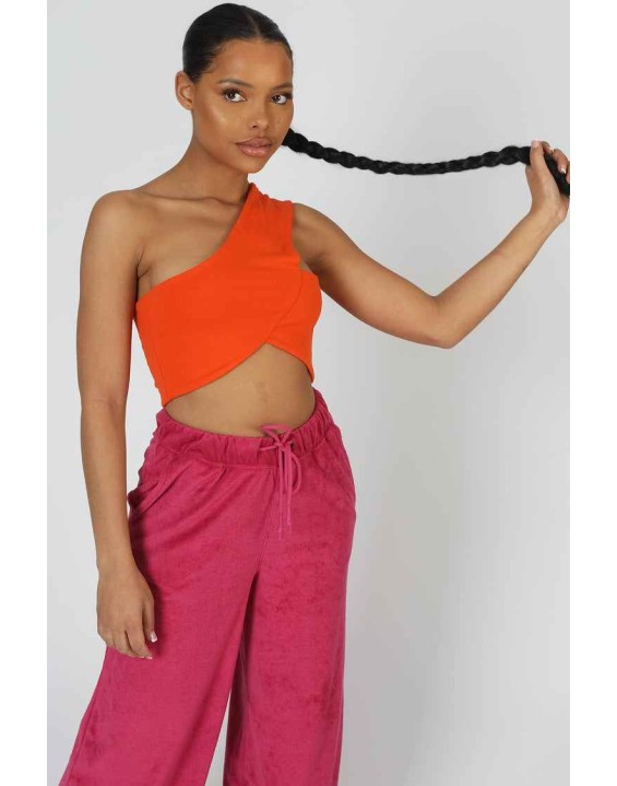 Asymmetric Bralet Orange
