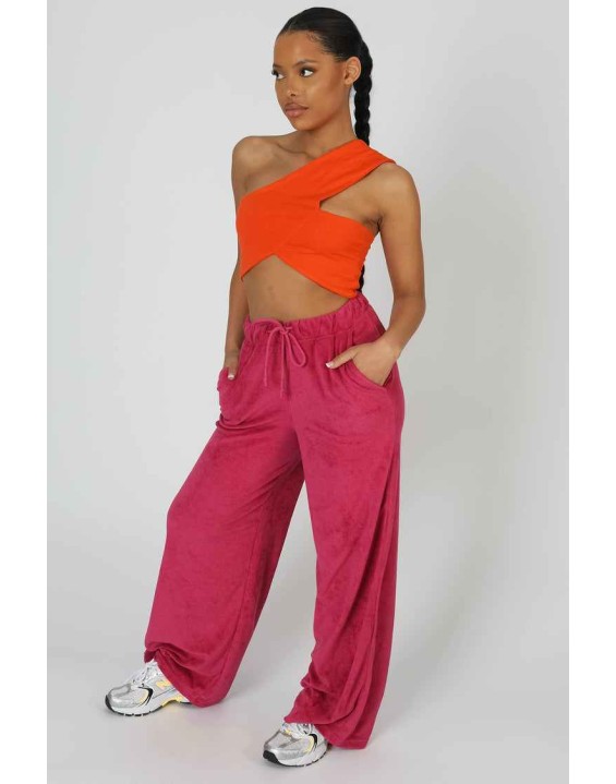 Asymmetric Bralet Orange