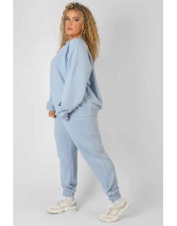 Curve Washed Kaiia Oversized Sweatshirt Iris