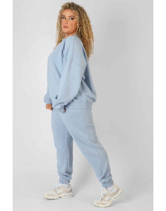 Curve Washed Kaiia Oversized Sweatshirt Iris