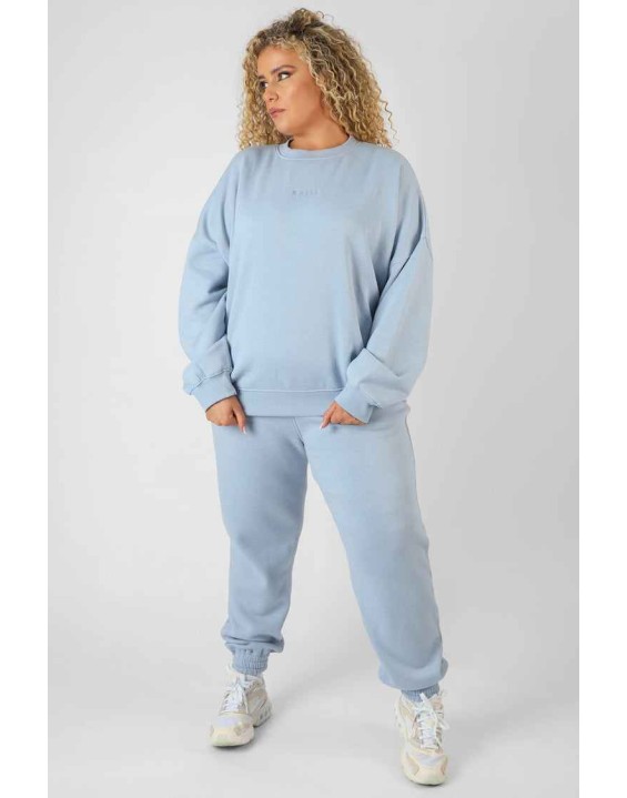 Curve Washed Kaiia Oversized Sweatshirt Iris