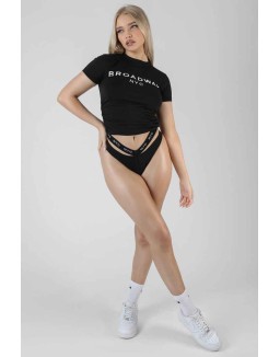 Slogan Lounge T-Shirt Black