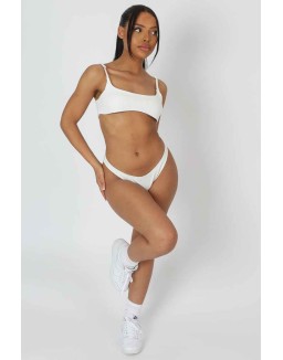 V Front Cheeky Bum Knicker Ivory