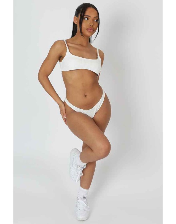 V Front Cheeky Bum Knicker Ivory