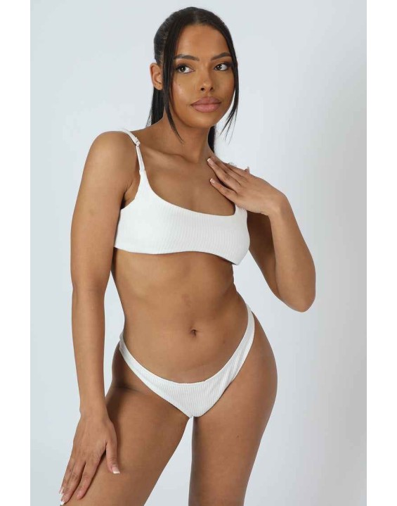 V Front Cheeky Bum Knicker Ivory
