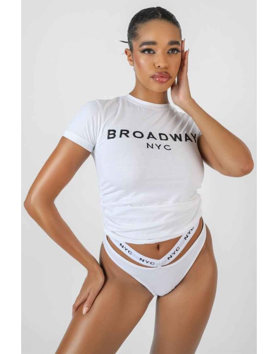 Slogan Lounge T-Shirt White