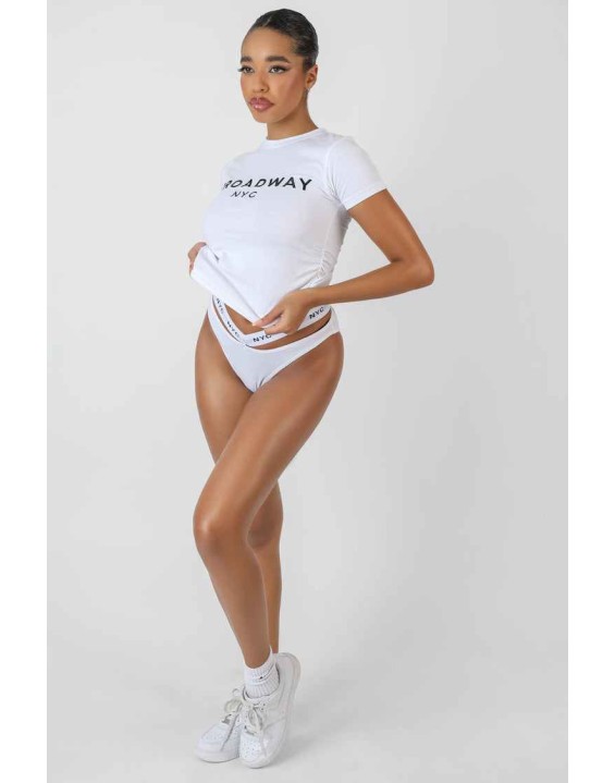 Slogan Lounge T-Shirt White