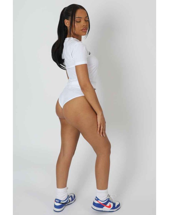 Nyc Elastic Cheeky Bum Knicker White