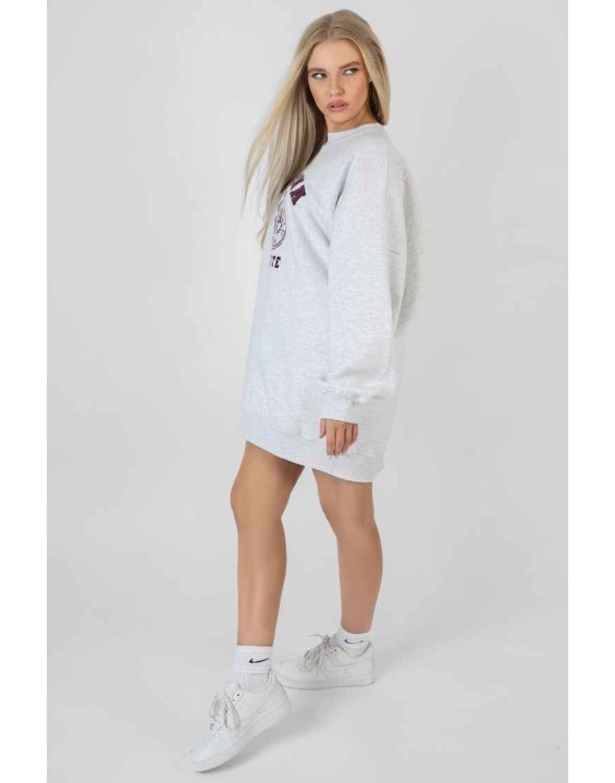 Arizona Graphic Sweat Dress Oatmeal Marl