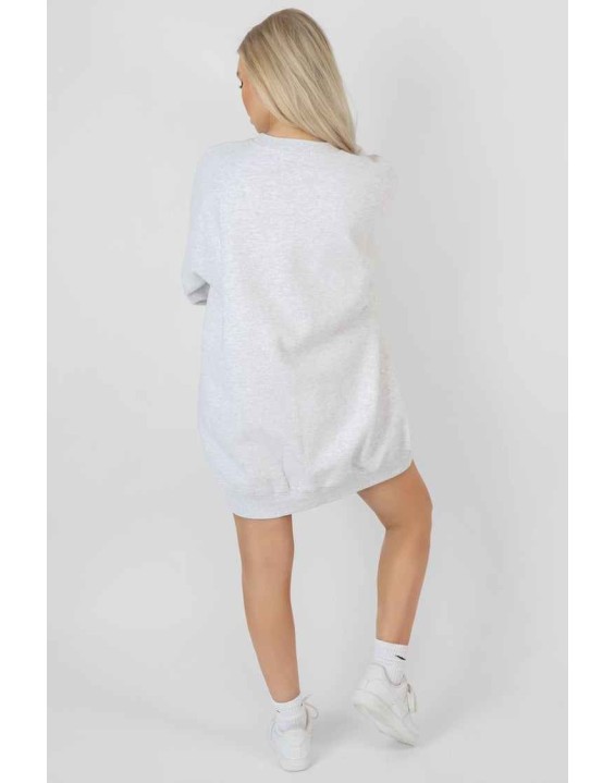 Arizona Graphic Sweat Dress Oatmeal Marl