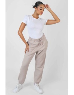 Oversized Drawstring Joggers Light Grey
