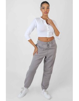 Oversized Drawstring Joggers Grey