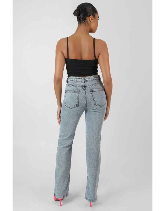 Square Neck Ribbed Cropped Top Black