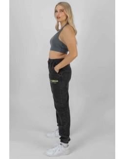 Super Cropped Halter Neck Ribbed Crop Top Dark Grey