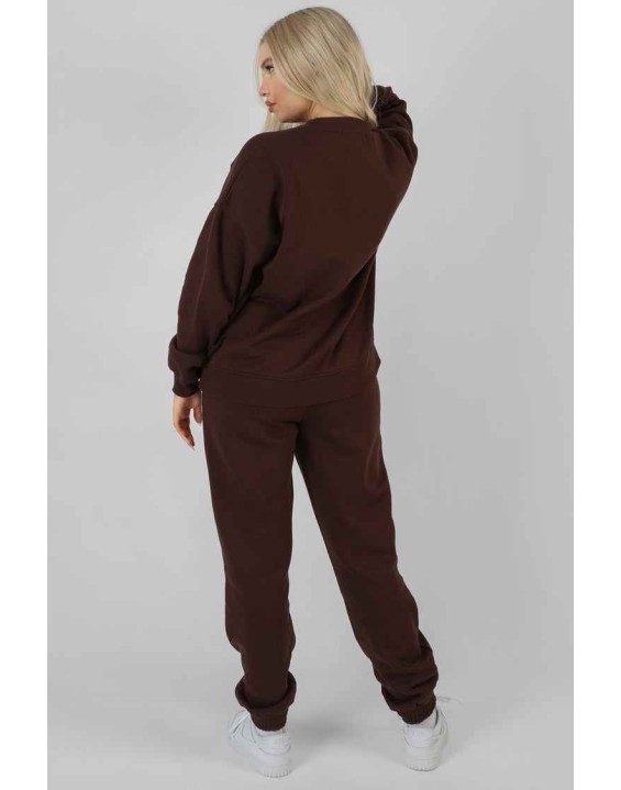 New York Oversized Sweatshirt Chocolate