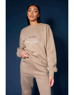 Kingston Slogan Sweatshirt Ash