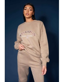 Kingston Slogan Sweatshirt Ash