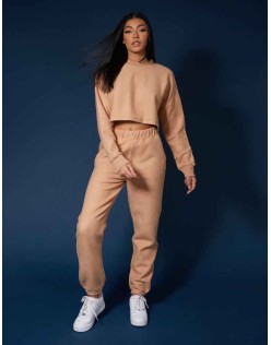 Kaiia Fluffy 90S Joggers Camel