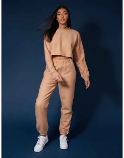 Kaiia Fluffy 90S Joggers Camel