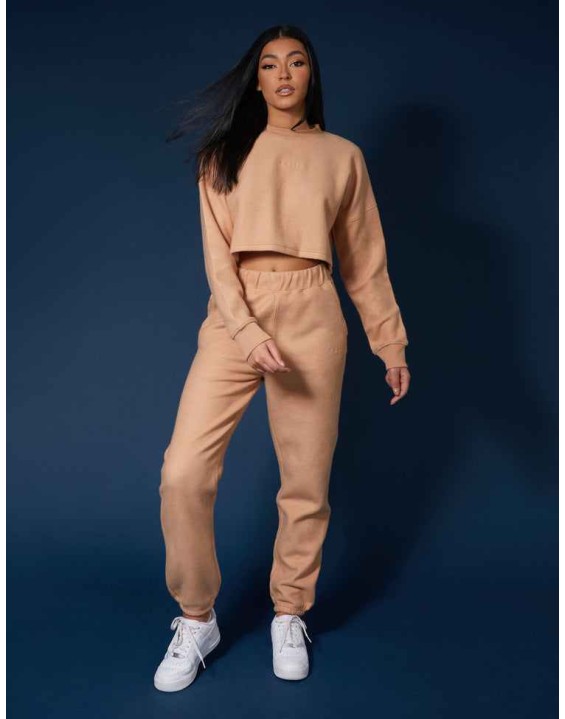 Kaiia Fluffy 90S Joggers Camel