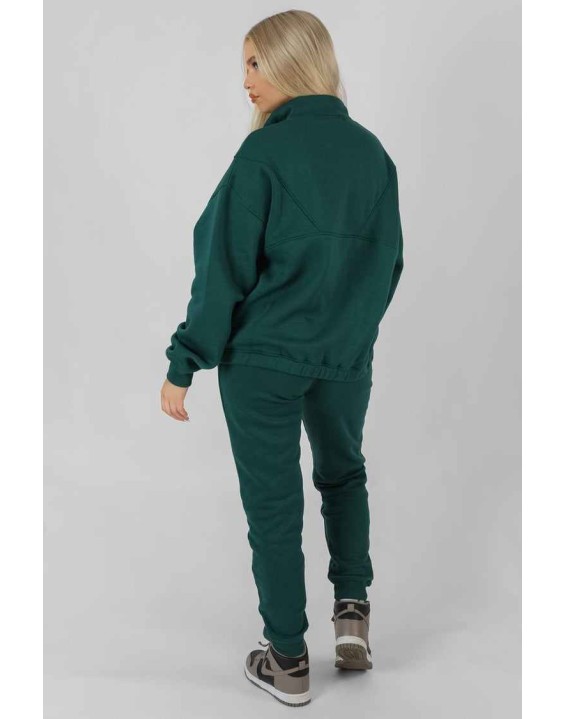 Seam Front 90S Joggers Forest Green