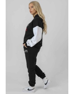 Varsity Seam Front 90'S Joggers Black