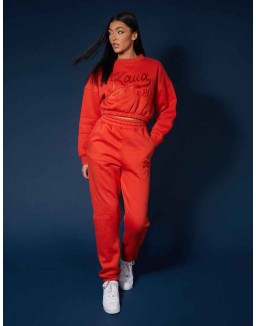 Varsity Tonal Sweatshirt Flame Red