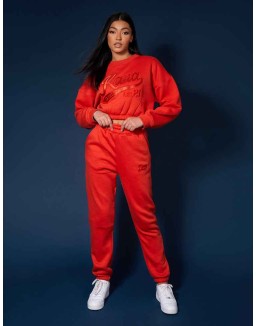 Varsity Tonal 90'S Joggers Flame Red