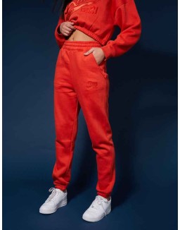 Varsity Tonal 90'S Joggers Flame Red